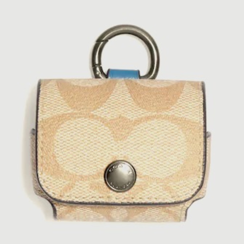 Large Wireless Earbud Case In Signature Canvas